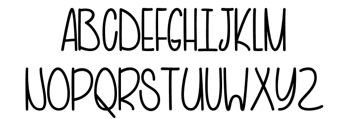 HotandBlackTea Font LOWERCASE