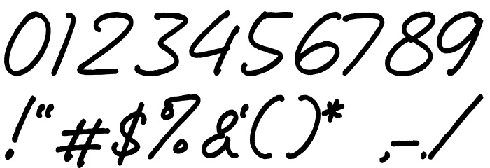 Hotcold Schriftart Anderer Schreiben