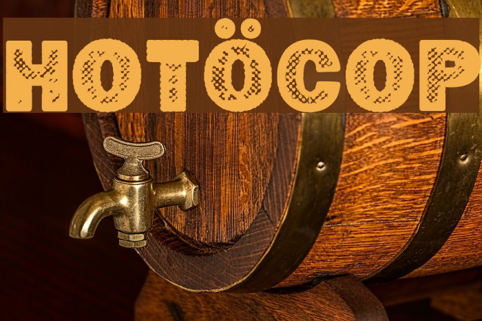 Hotöcop Font examples