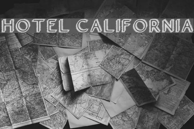 Hotel California Font examples