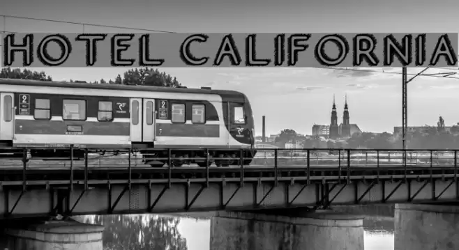 Hotel California Font examples