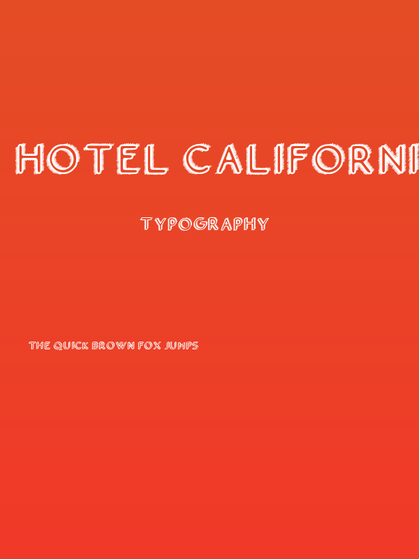 Hotel California Poster