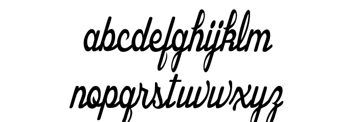 Hotel Costes Personal Use Regular Font LOWERCASE