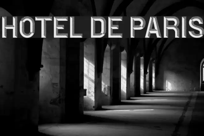 Hotel De Paris Font examples