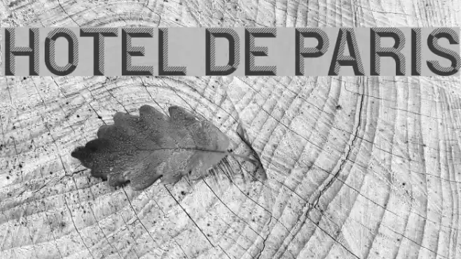 Hotel De Paris Font examples