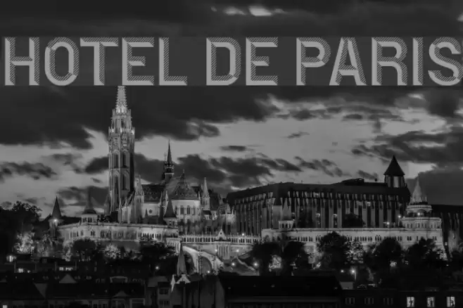 Hotel De Paris Font examples