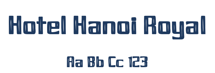 Hotel Hanoi Royal Font Preview