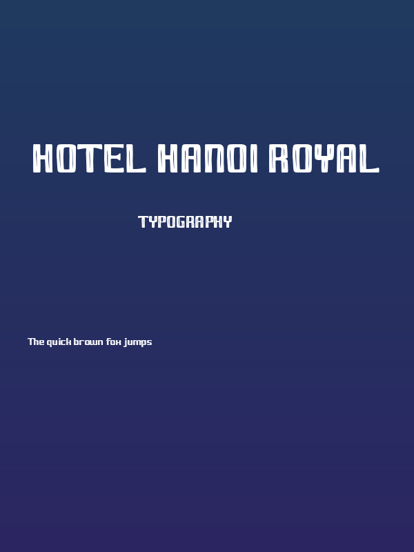 Hotel Hanoi Royal Poster