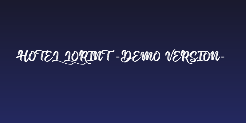 Hotel Lorint -demo version- Social Header