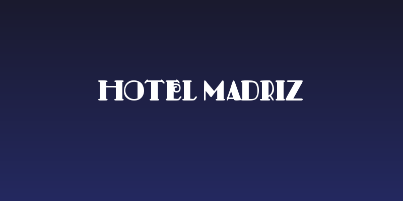 Hotel Madriz Social Header