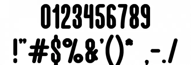 Hotel Motel Bold Font OTHER CHARS