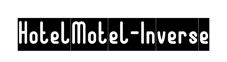 Hotel Motel-Inverse  フリーフォントのダウンロード