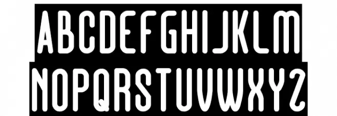 Hotel Motel-Inverse Font Litere mari