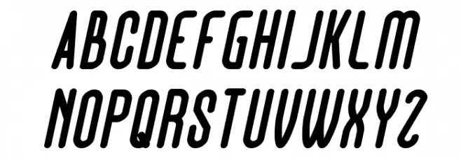 Hotel Motel Italic Fonte MAIÚSCULAS