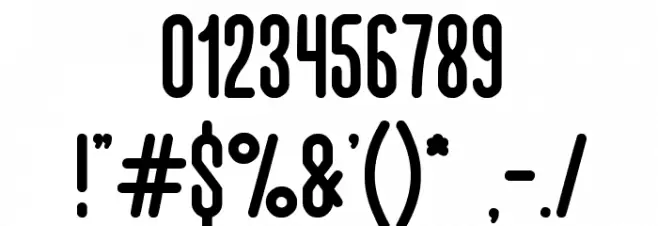 Hotel Motel Font OTHER CHARS