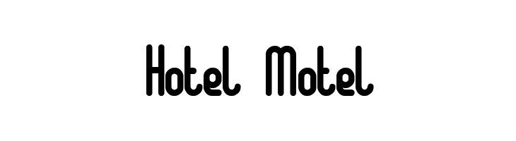 Hotel Motel  les polices de caractères gratuit tlcharger