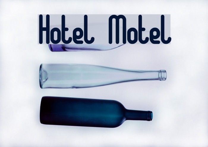 Hotel Motel Font examples