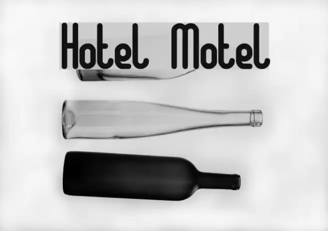 Hotel Motel Font examples