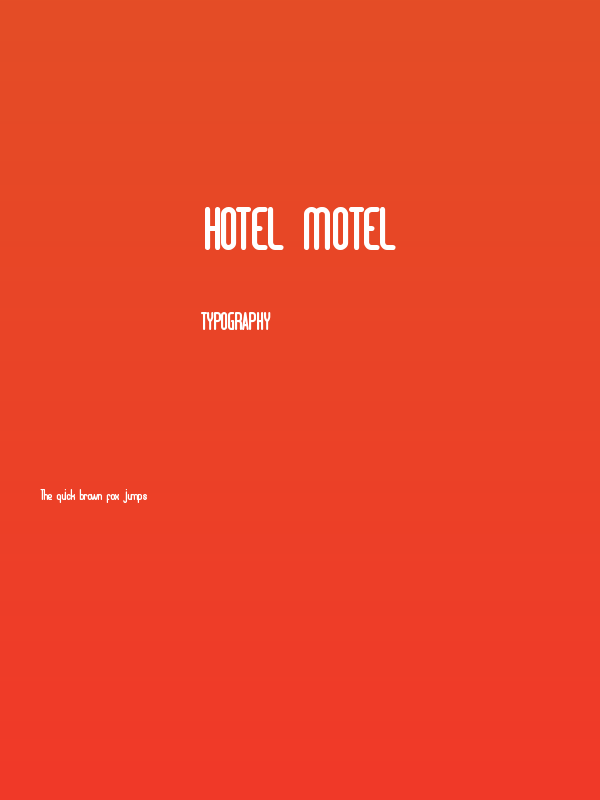 Hotel Motel Poster
