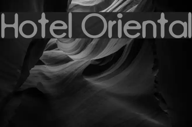 Hotel Oriental Font examples