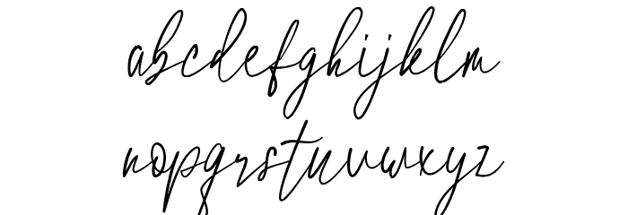 Hotel Script Regular Font LOWERCASE