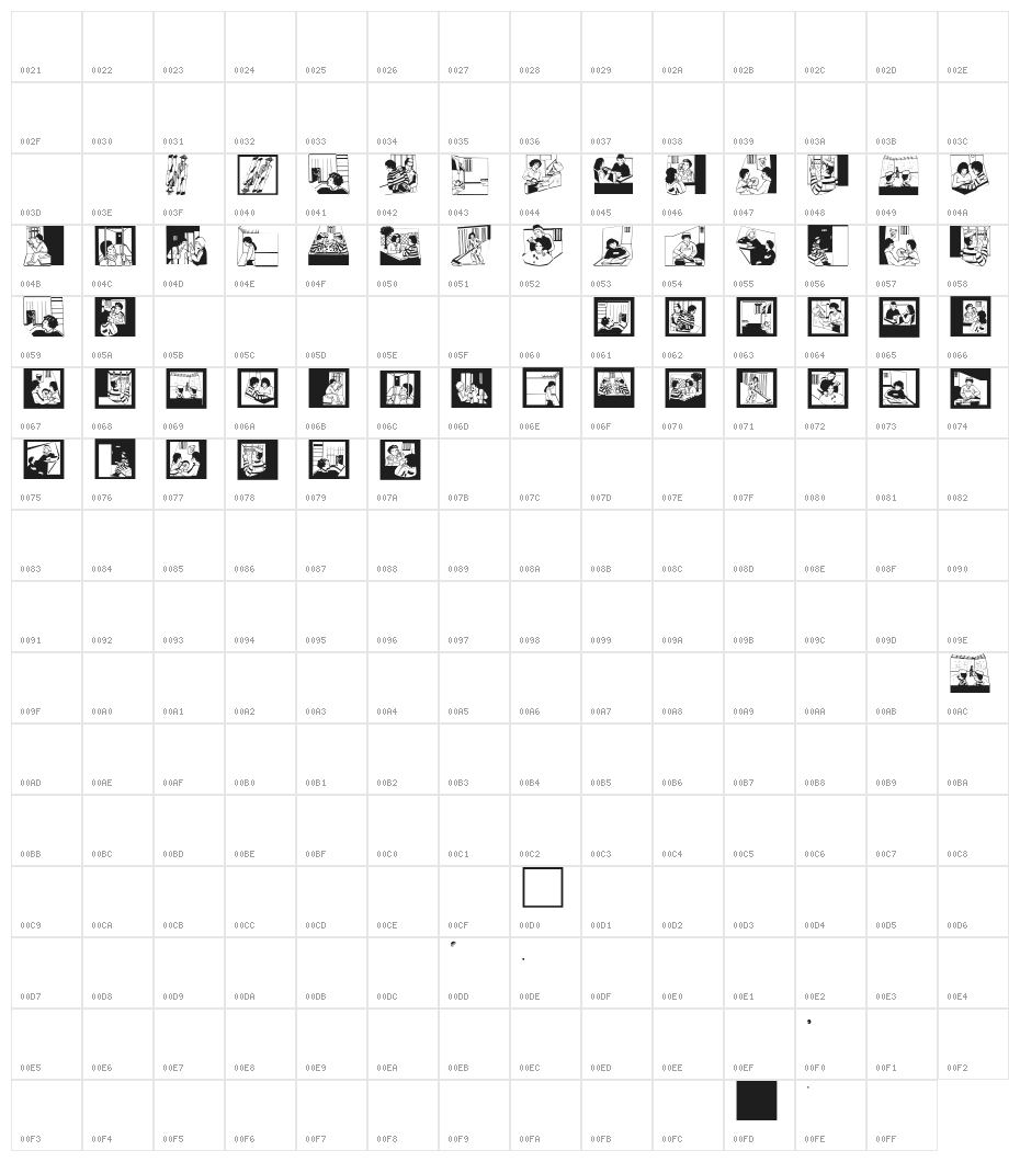 HotelPrisoner Character Map