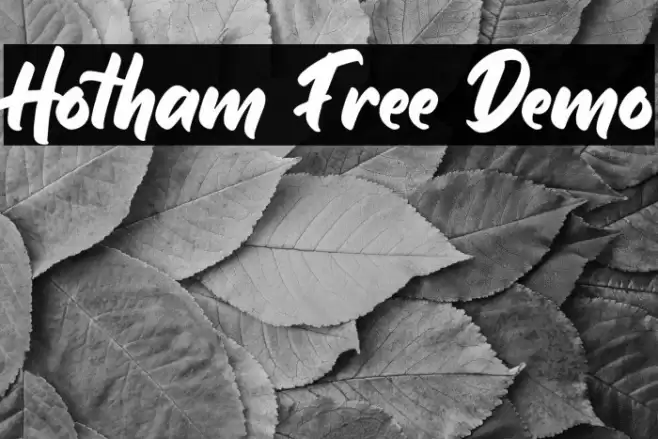 Hotham Free Demo Font examples