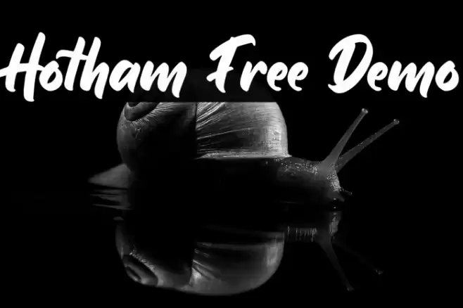 Hotham Free Demo Font examples