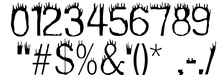 Hothead Font OTHER CHARS