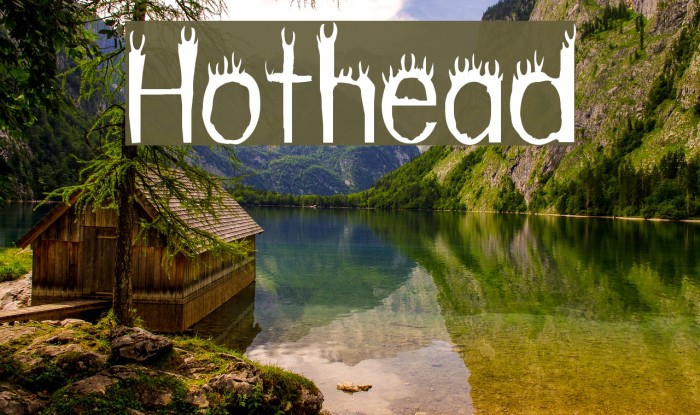 Hothead Font examples