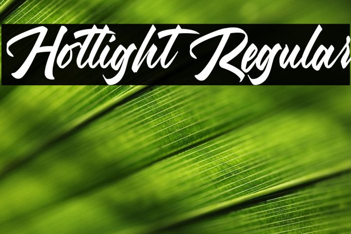Hotlight Regular Example 1