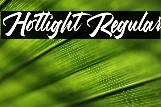 Hotlight Regular Example 1