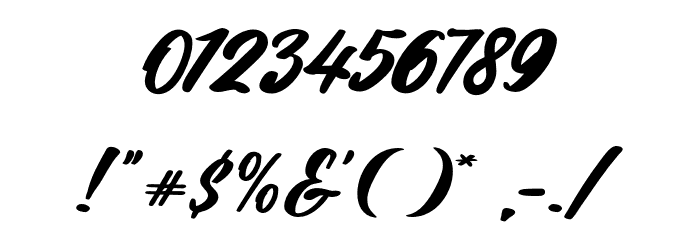 Hotline Font OTHER CHARS