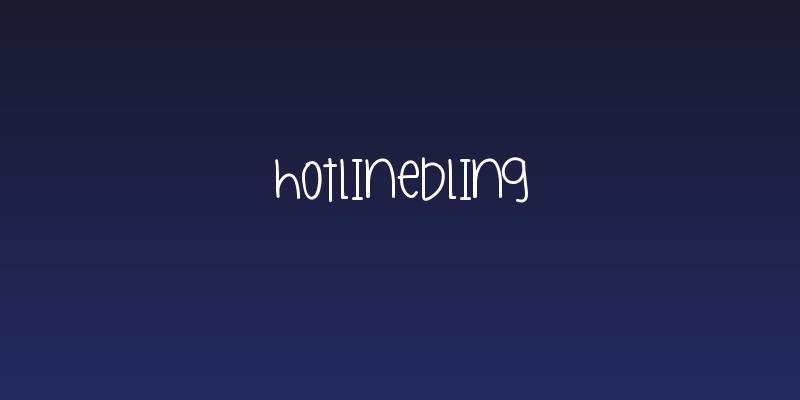 HotlineBling Social Header