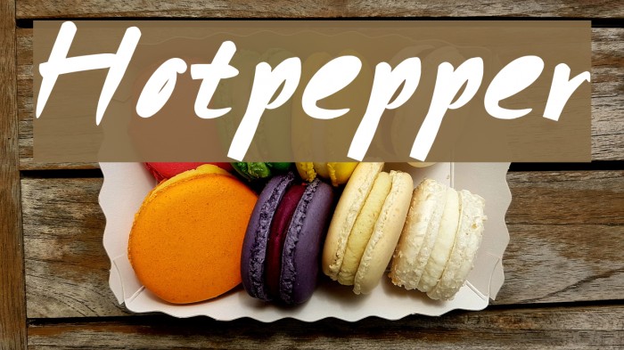 Hotpepper Font examples