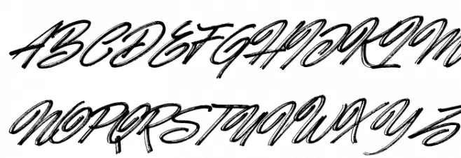 Hotte Brush Italic خط أحرف كبيرة