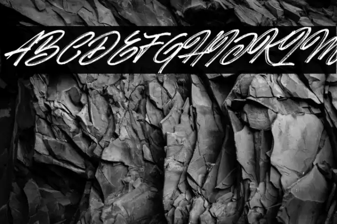 Hotte Brush Italic Font examples