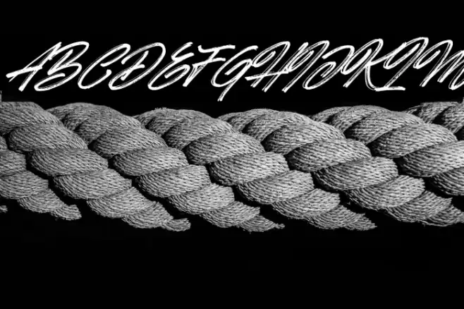 Hotte Brush Italic Font examples