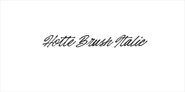 Hotte Brush Italic Logo