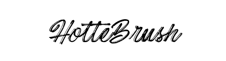 Hotte Brush  Free Fonts Download