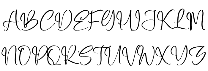 Hottela Mofaland Font UPPERCASE