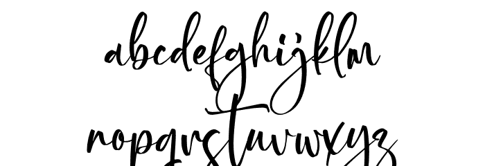 Hottela Mofaland Font LOWERCASE