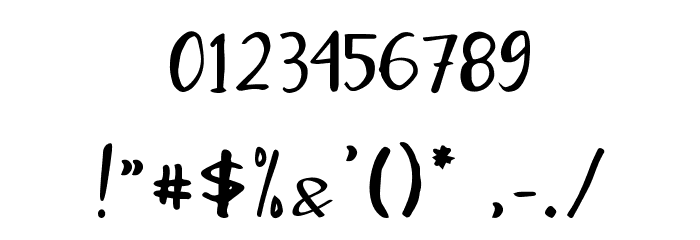 Hottestday Font OTHER CHARS