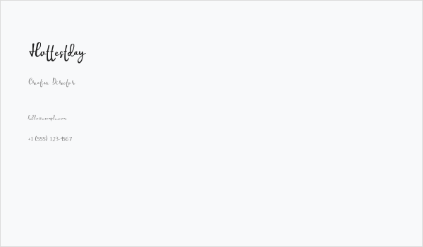 Hottestday Business Card