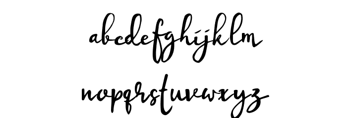 Hottestday Font LOWERCASE
