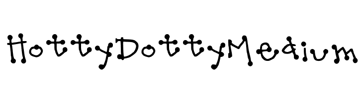 Hotty Dotty Medium  नि: शुल्क फ़ॉन्ट्स डाउनलोड