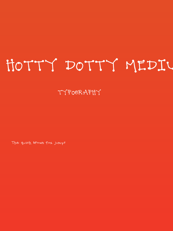 Hotty Dotty Medium Poster
