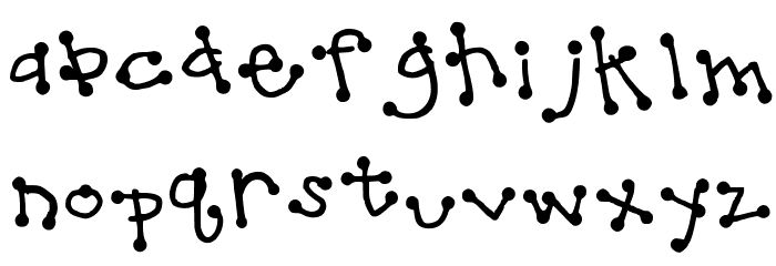 Hotty Dotty Medium Font LOWERCASE