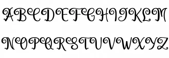 Hoty Schriftart Groß