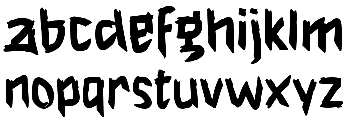 Houji Font LOWERCASE